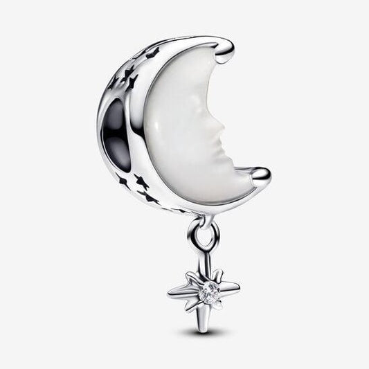 Moon & North Star Charm