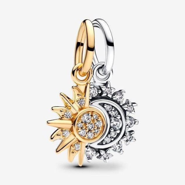 Splittable Sun & Moon Dangle Charm