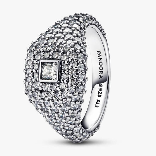 Pavé Square Cocktail Ring