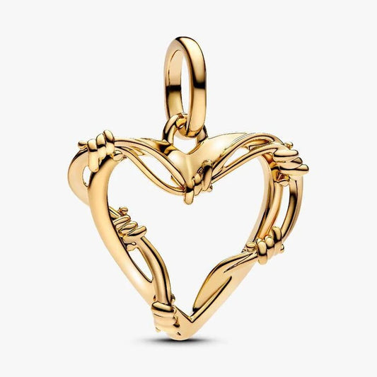 Wire Heart Dangle Charm