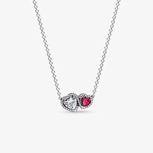 Halo Hearts Pendant Necklace