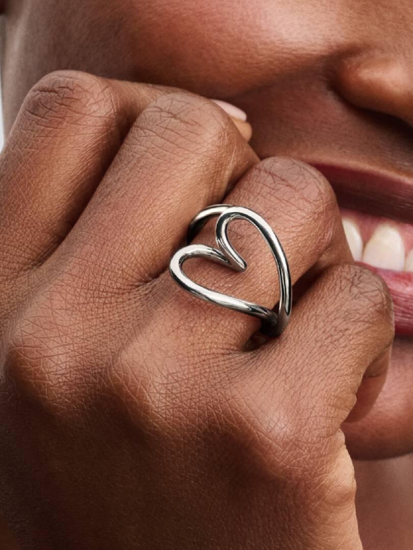 Organically Shaped Heart Ring