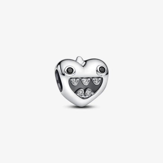 Mum's Little Monsters Heart Charm