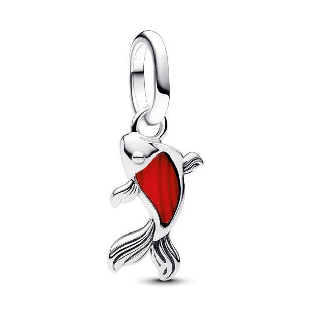 Murano Glass Koi Fish Mini Dangle Charm