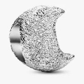 Textured Moon Mini Charm