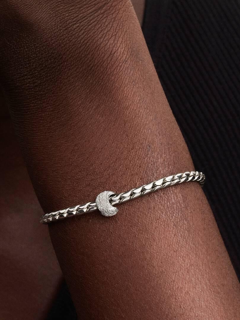 Textured Moon Mini Charm