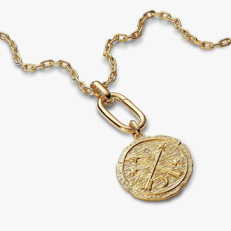 Crossing Arrows Oversized Medallion Talisman Charm