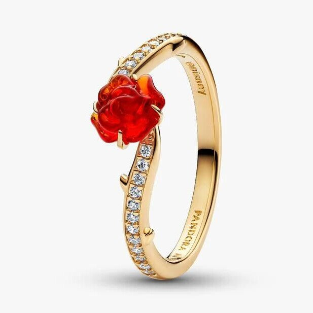Disney Beauty and the Beast Enchanted Rose Ring