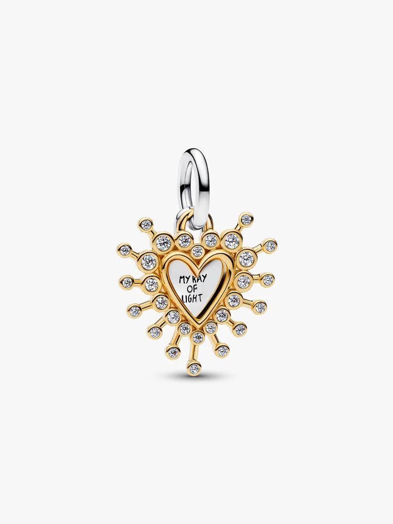 Radiant Heart Double Dangle Charm