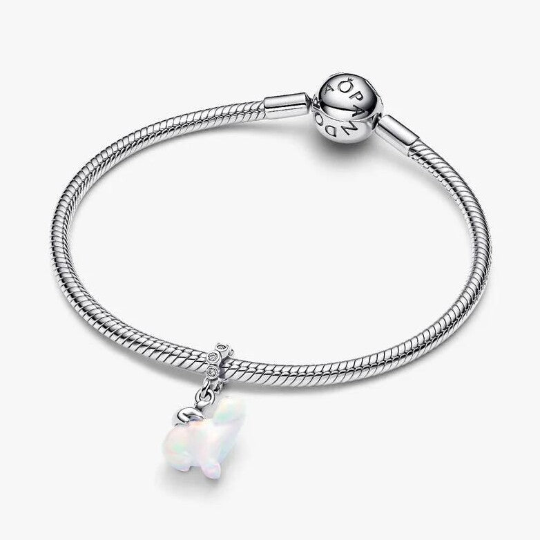 Polar Bear Mother & Cub Dangle Charm