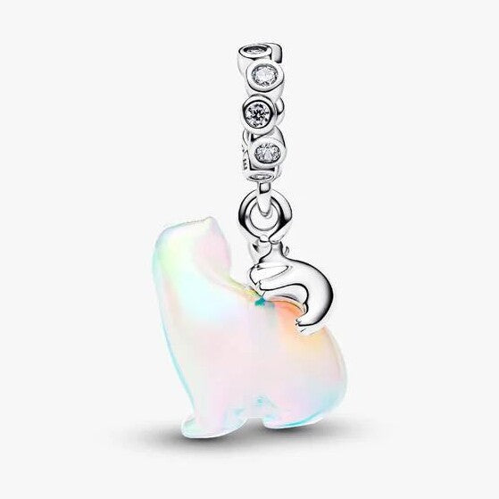 Polar Bear Mother & Cub Dangle Charm