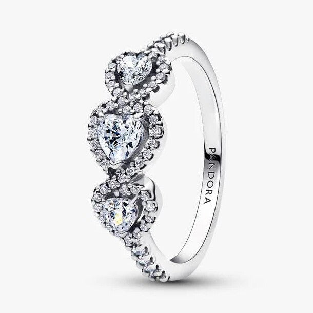 Triple heart sterling silver r