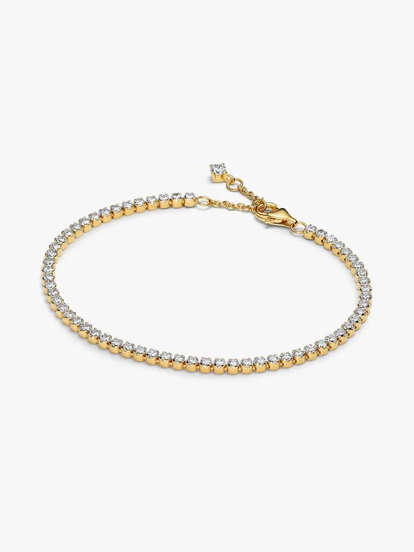 Sparkling Slim Tennis Bracelet