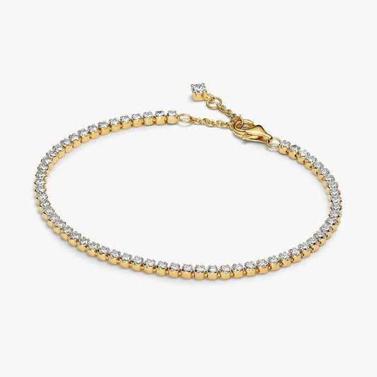 Sparkling Slim Tennis Bracelet