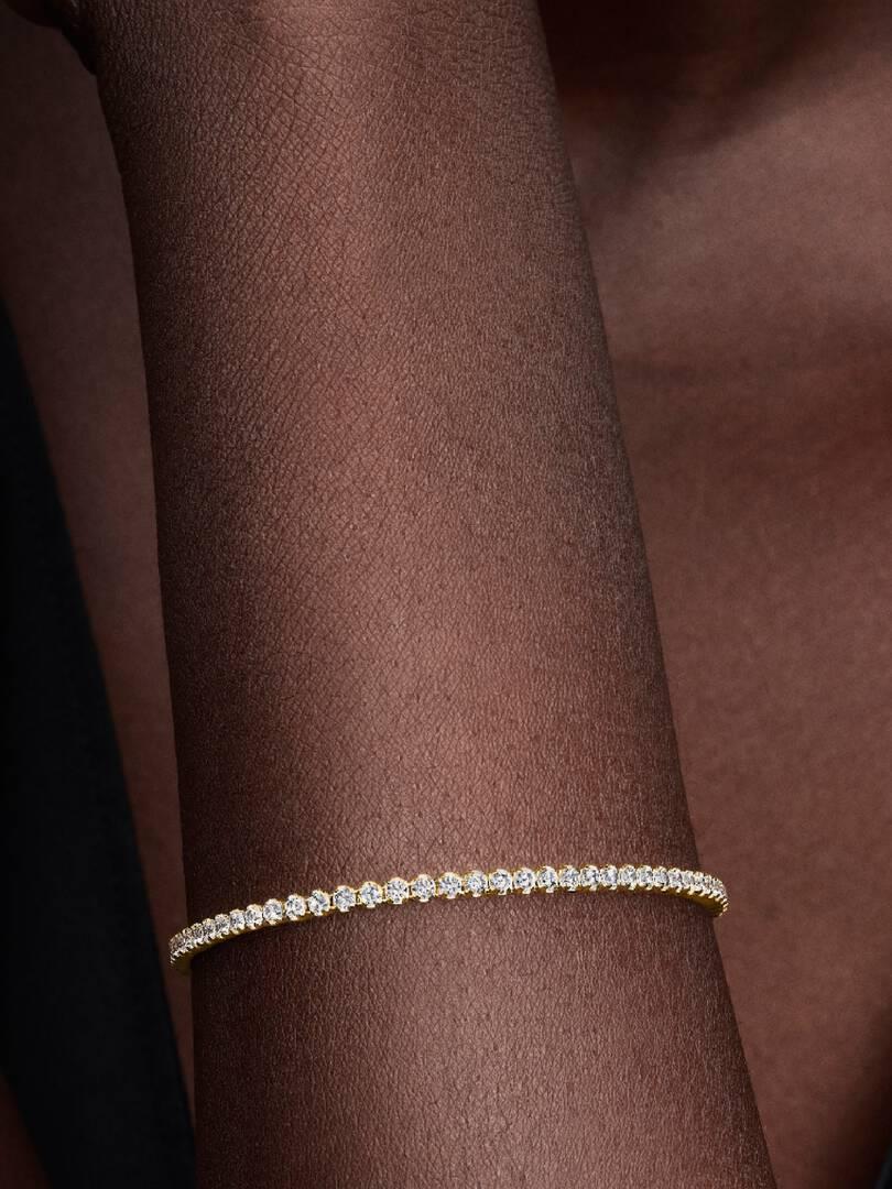 Sparkling Slim Tennis Bracelet