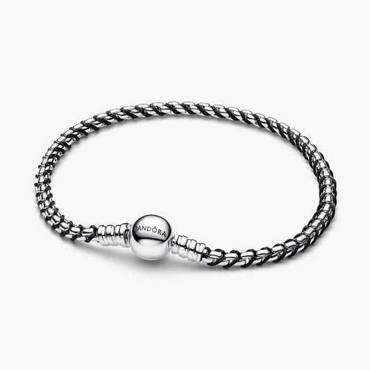 Black Cord Box Chain Bracelet