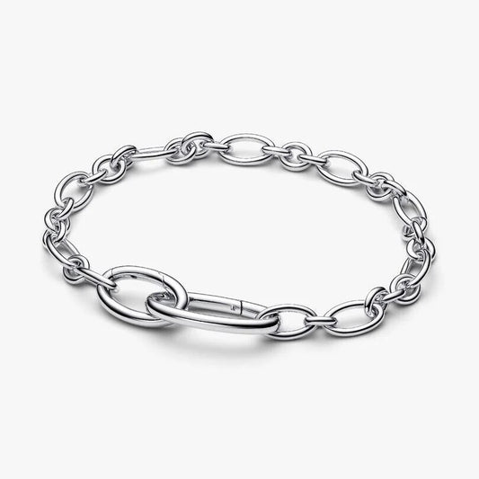 Openable Oval Link Chain Bracelet