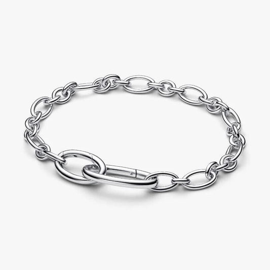 Openable Oval Link Chain Bracelet