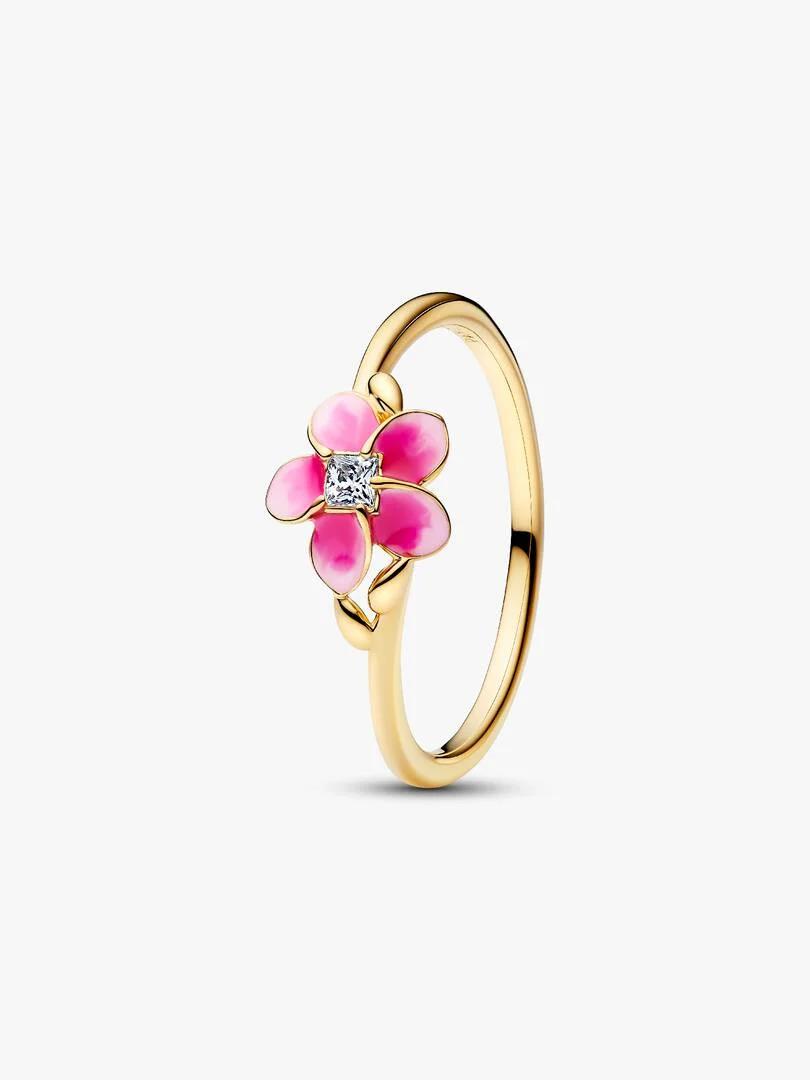 Disney Moana pink plumeria 14k