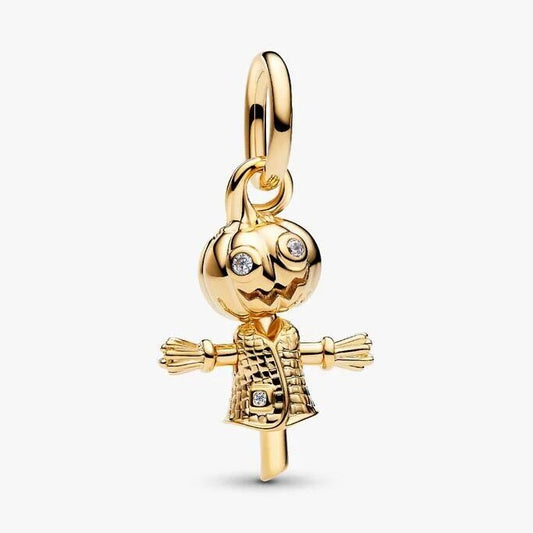 Pumpkin Scarecrow Dangle Charm