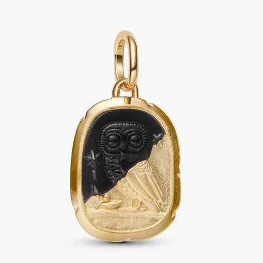 Owl Medallion Charm