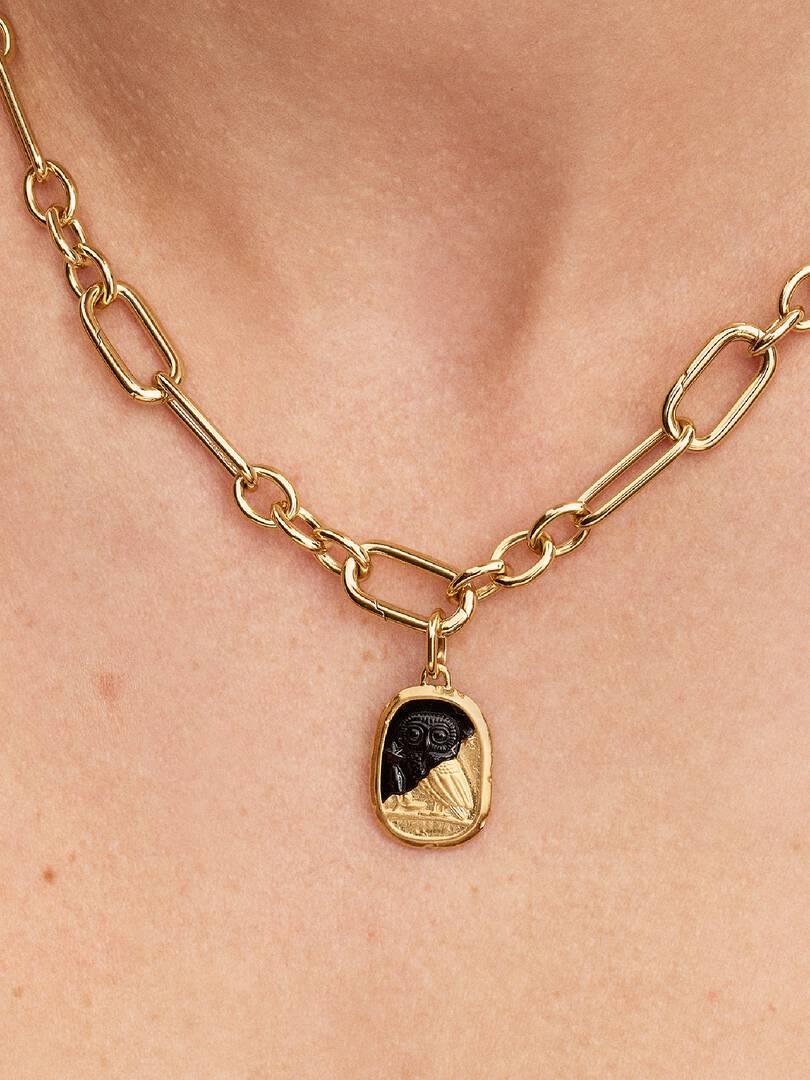 Owl Medallion Charm