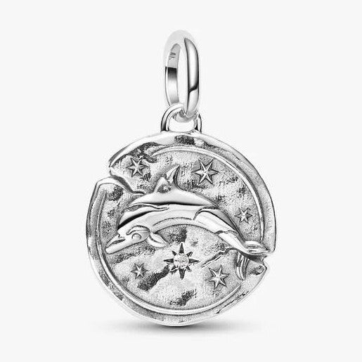 Dolphin Medallion Charm