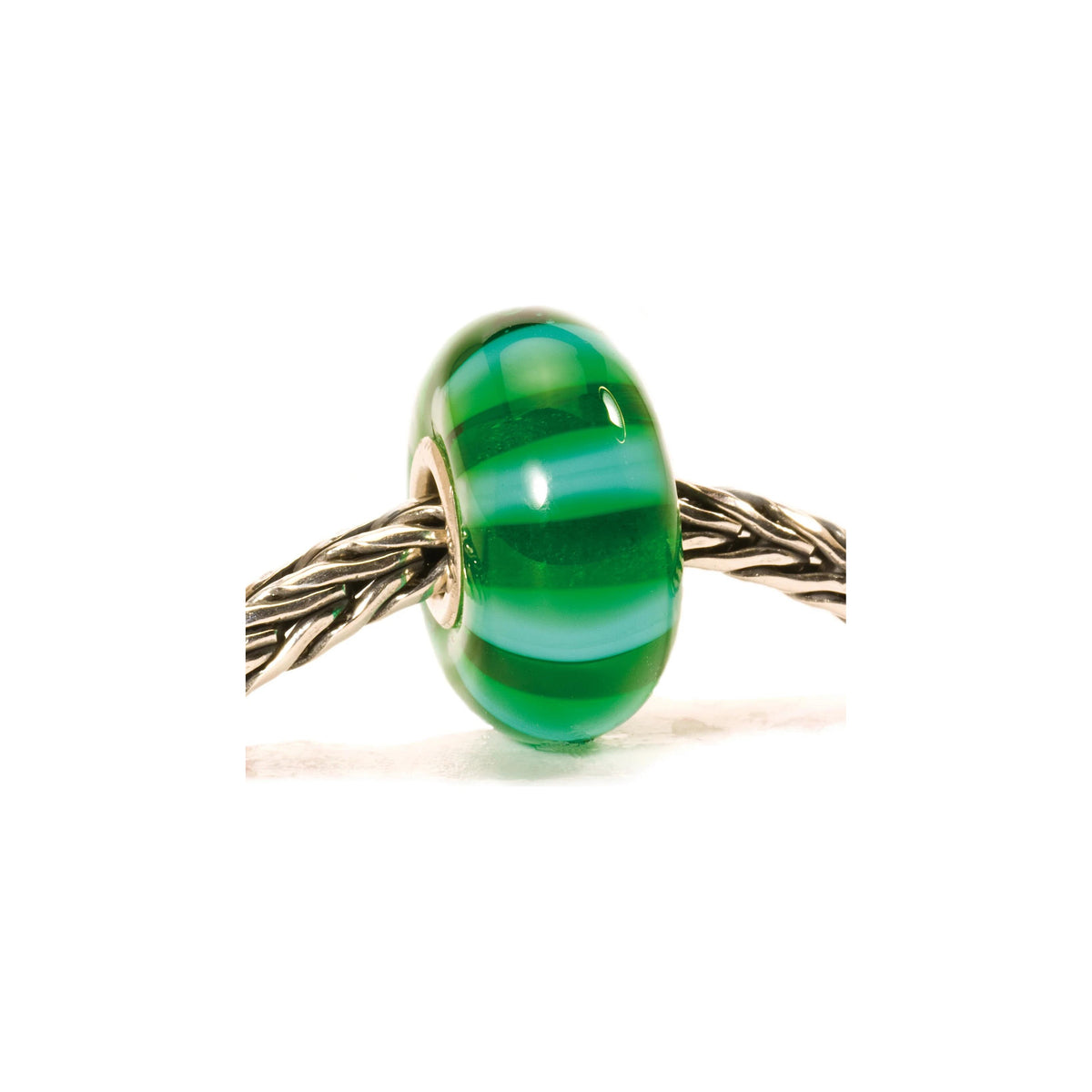 Green Stripe Bead