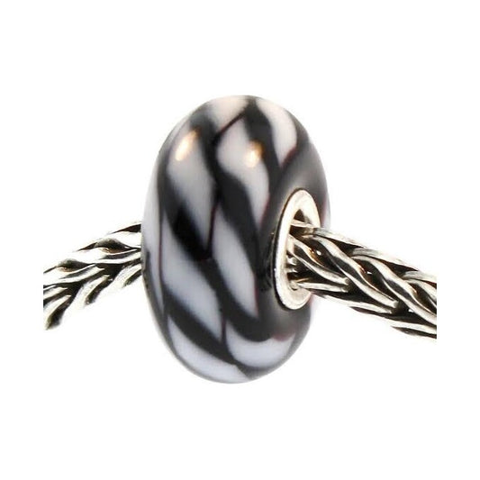 Zebra glass charm