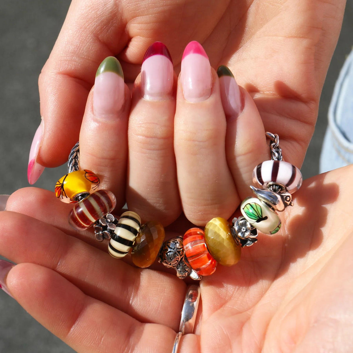 Chocolate Stripe Bead