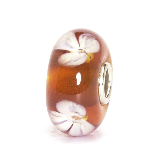 Trollbeads Beige Flower Bead