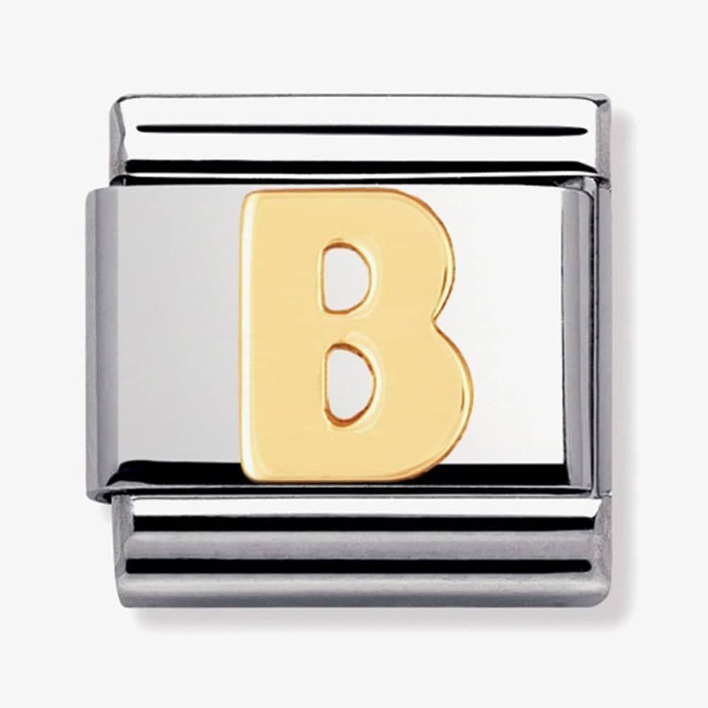 18ct Gold Letter B