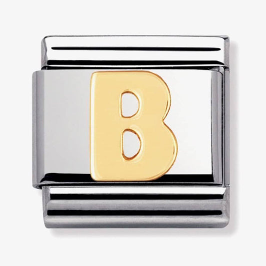 18ct Gold Letter B