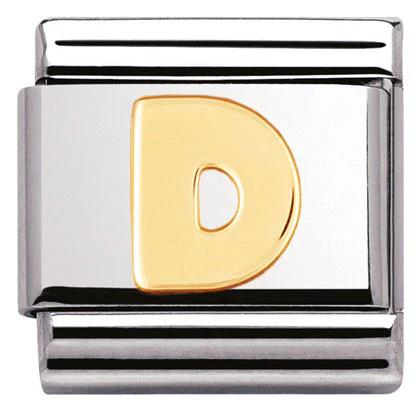18ct Gold Letter D