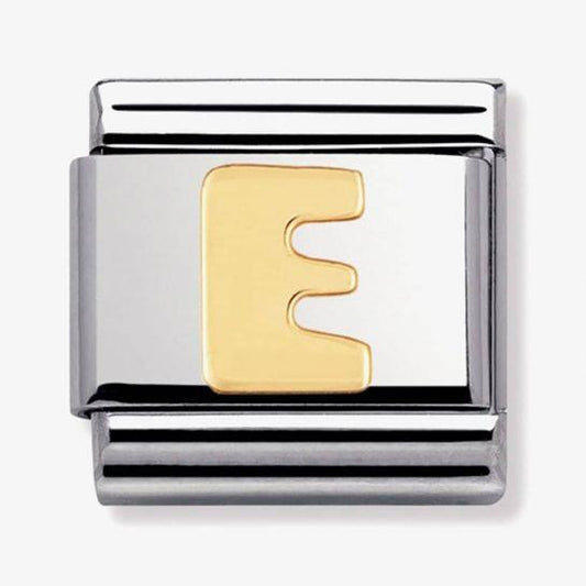 18ct Gold Letter E