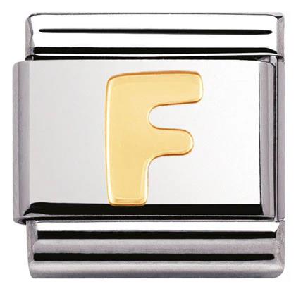 18ct Gold Letter F