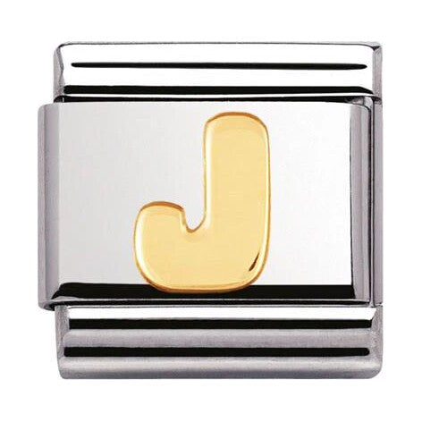18ct Gold Letter J