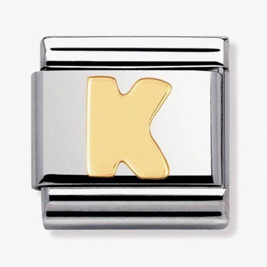 18ct Gold Letter K