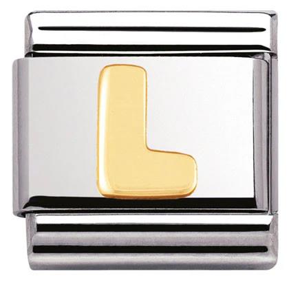 18ct Gold Letter L