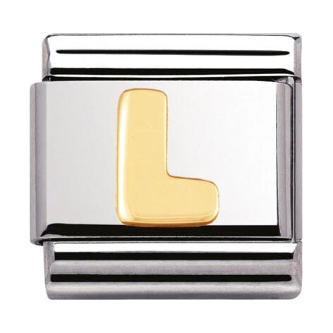 18ct Gold Letter L