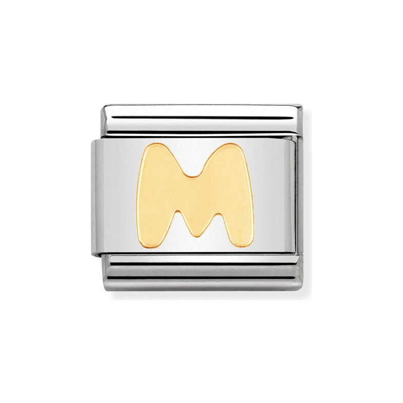 18ct Gold Letter M