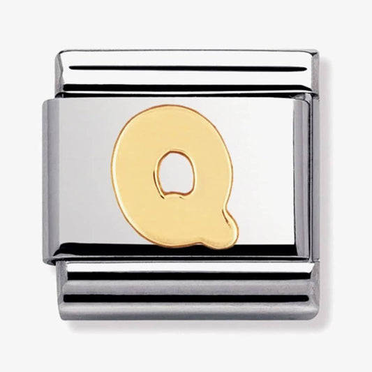 18ct Gold Letter Q