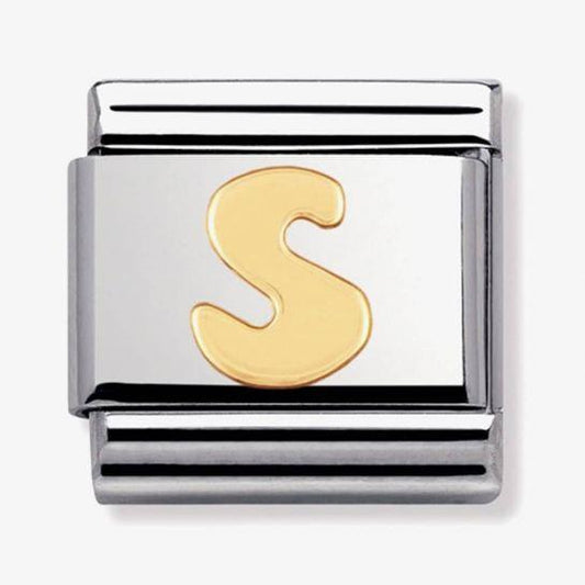 18ct Gold Letter S