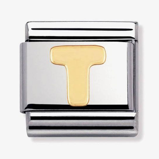 18ct Gold Letter T
