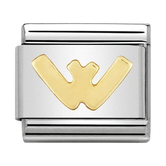 Nomination CLASSIC Gold Letters W Charm