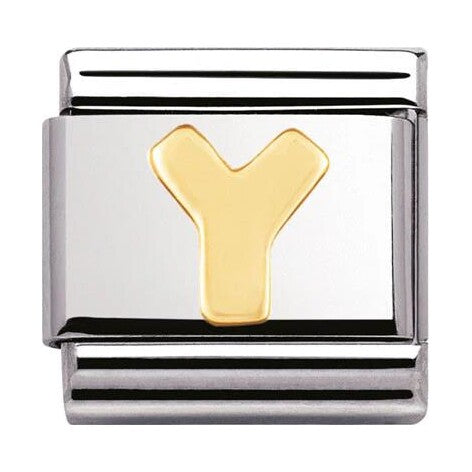 Nomination CLASSIC Gold Letters Y Charm