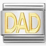 Nomination Classic 18ct Gold Dad Charm