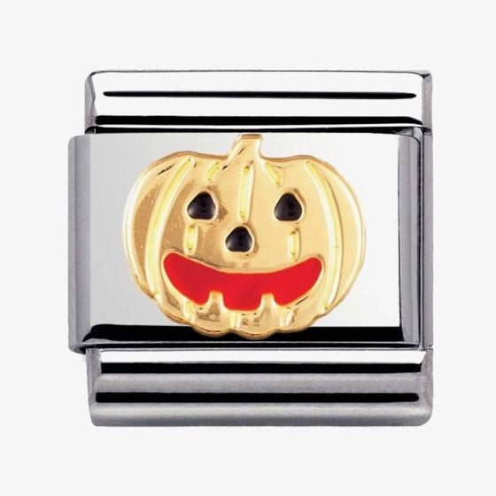 CLASSIC Gold Halloween Pumpkin Charm