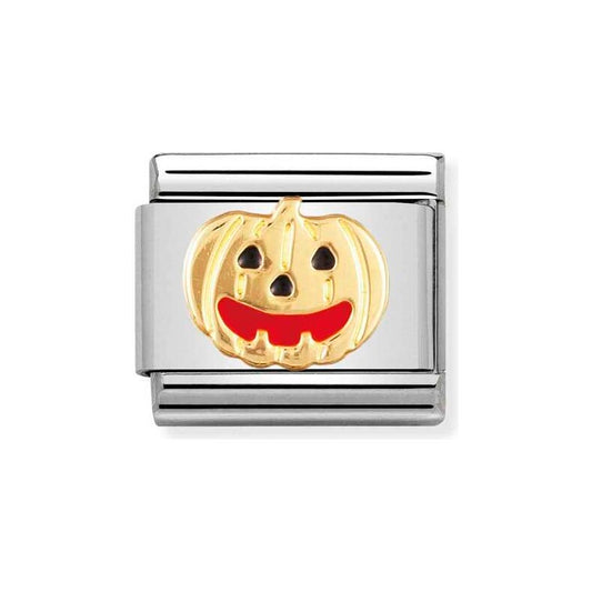 CLASSIC Gold Halloween Pumpkin Charm