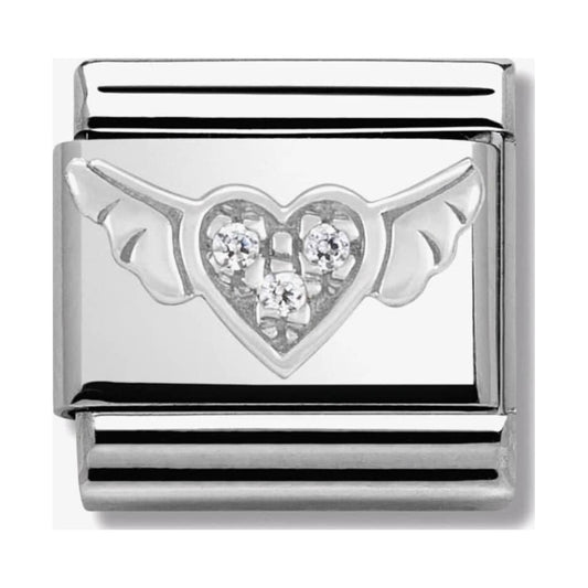 CLASSIC Silvershine Symbols Flying Heart Charm